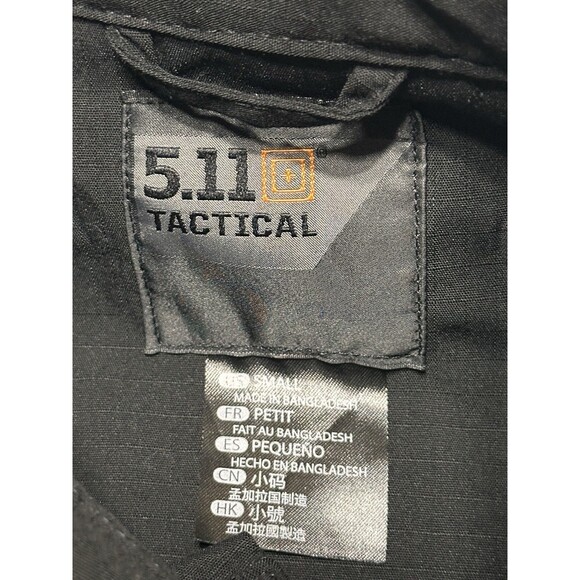 5.11 Tactical DSR Racing Mens Short Sleeve Button Shirt Size Small 5 11 Black - Picture 4 of 12